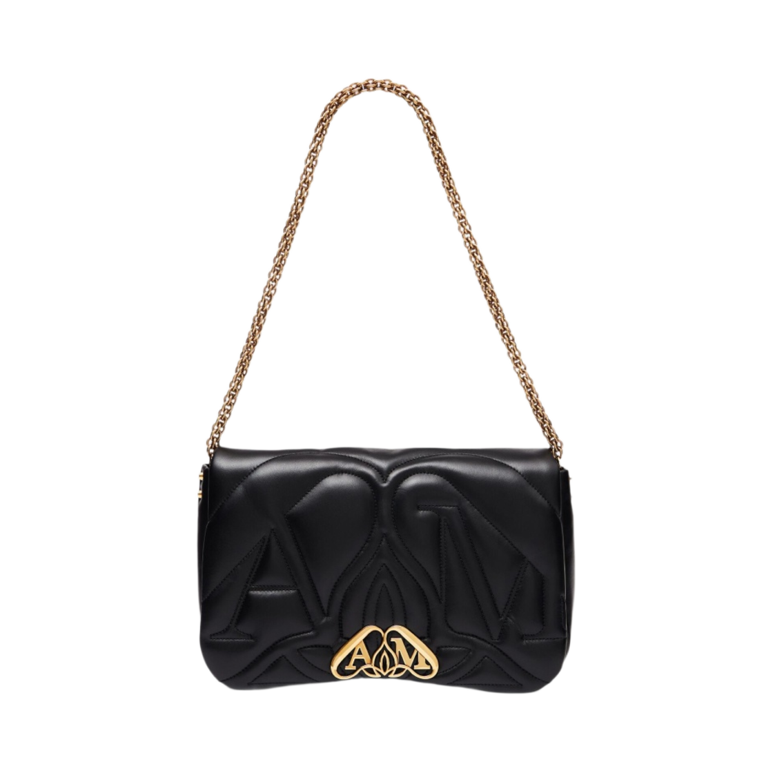 알렉산더 맥퀸 더 실 백 블랙(Alexander McQueen The Seal Bag Black) - 3