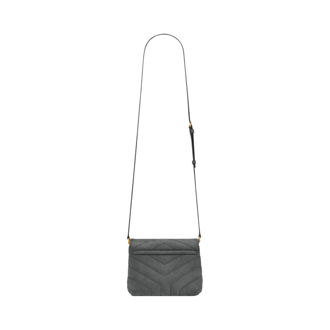 생로랑 Y 퀼티드 스웨이드 스무스 레더 루루 토이 스트랩백 스톰(Saint Laurent Loulou Toy Strap Bag in Y Quilted Suede and Smooth Leather Storm) - 3
