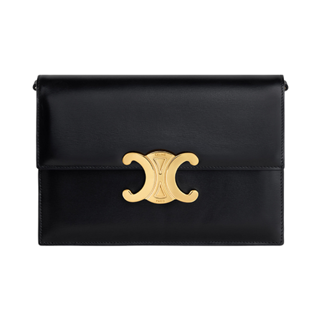 셀린느 클러치 스와 샤이니 카프스킨 블랙