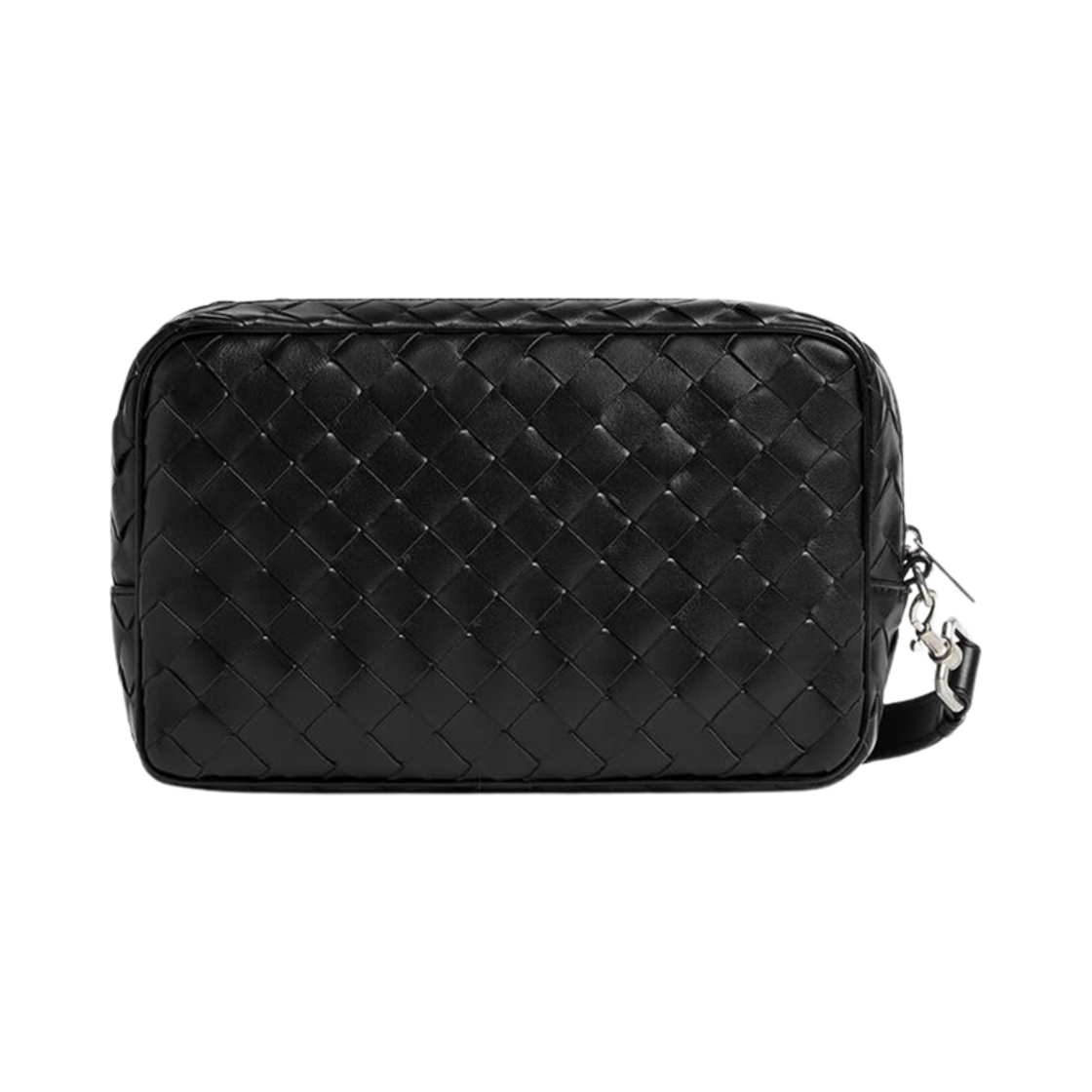 보테가 베네타 인트레치아토 파우치 리스트렛 블랙(Bottega Veneta Intrecciato Pouch With Wristlet Black) - 2