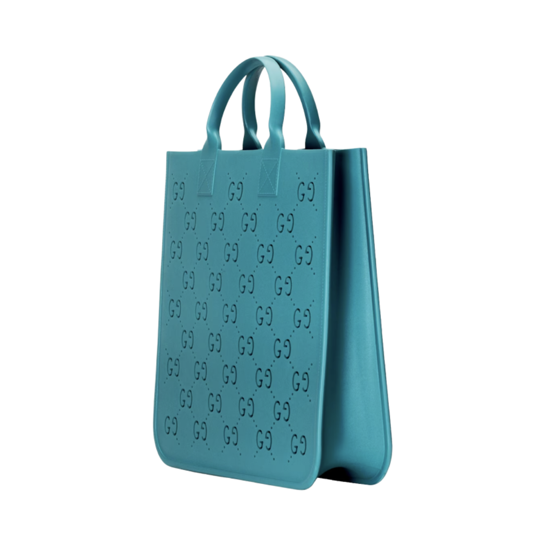 (키즈) 구찌 GG 러버 토트백 라이트 블루((Kids) Gucci GG Rubber Tote Bag Light Blue) - 2