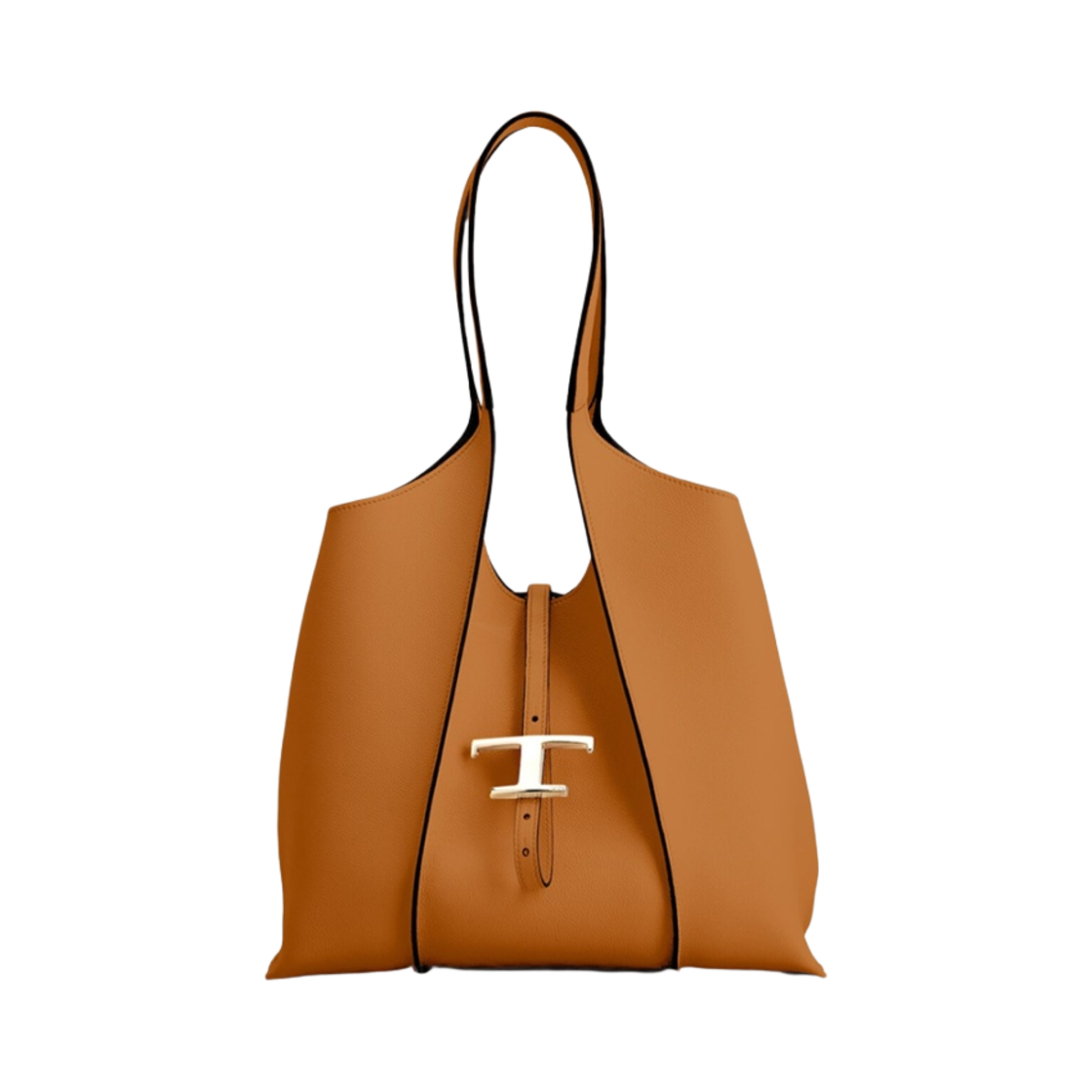 XBWTSBA0200Q8ES410 (W) Tod's T Timeless Small Shopping Bag in Leather Brown