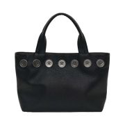 Fillintheblank Sunday Tote Bag Button Wide Black