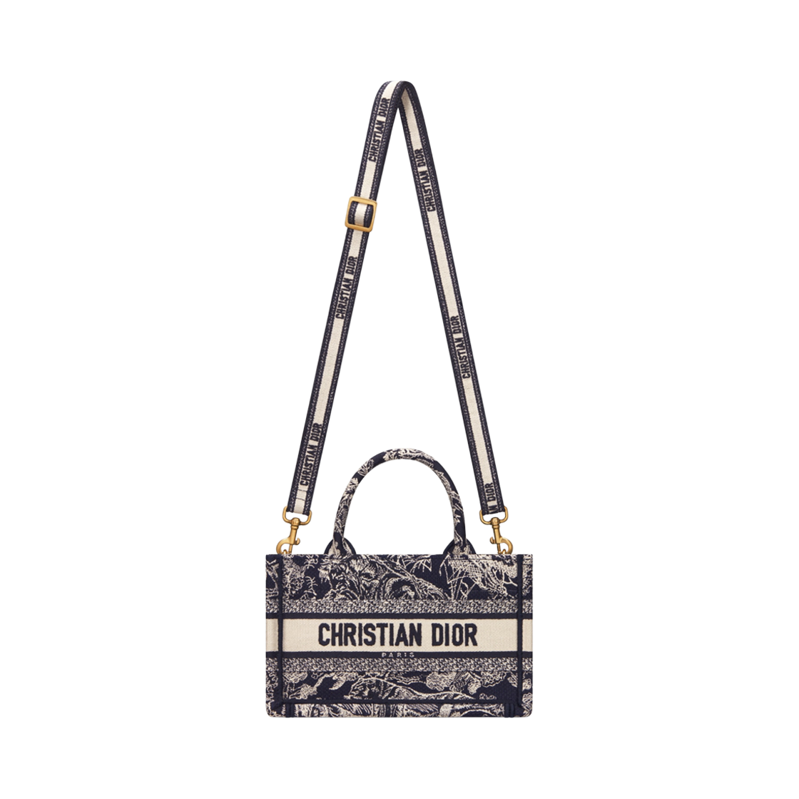 디올 라이트 디올 북 토트백 스트랩 블루 리버스(Dior Mini Dior Book Tote With Strap Blue Reverse) - 3