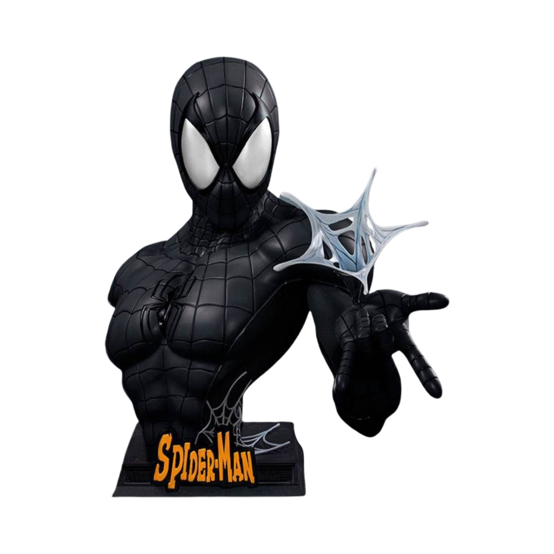 퀸 스튜디오 코믹스 스파이더맨 1:1 버스트 퓨어 블랙(Queen Studios Comic Spider-Man 1:1 Bust Pure Black)