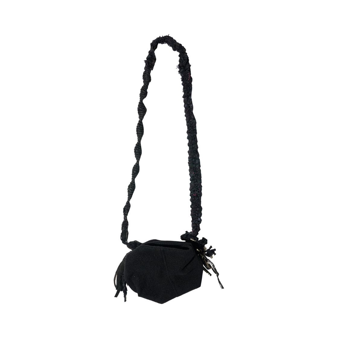 혜인 서 테슬 참 미니백 블랙(Hyein Seo Tassel Charm Mini Bag Black)