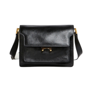Marni Leather Trunk Soft Mini Bag Black Limestone