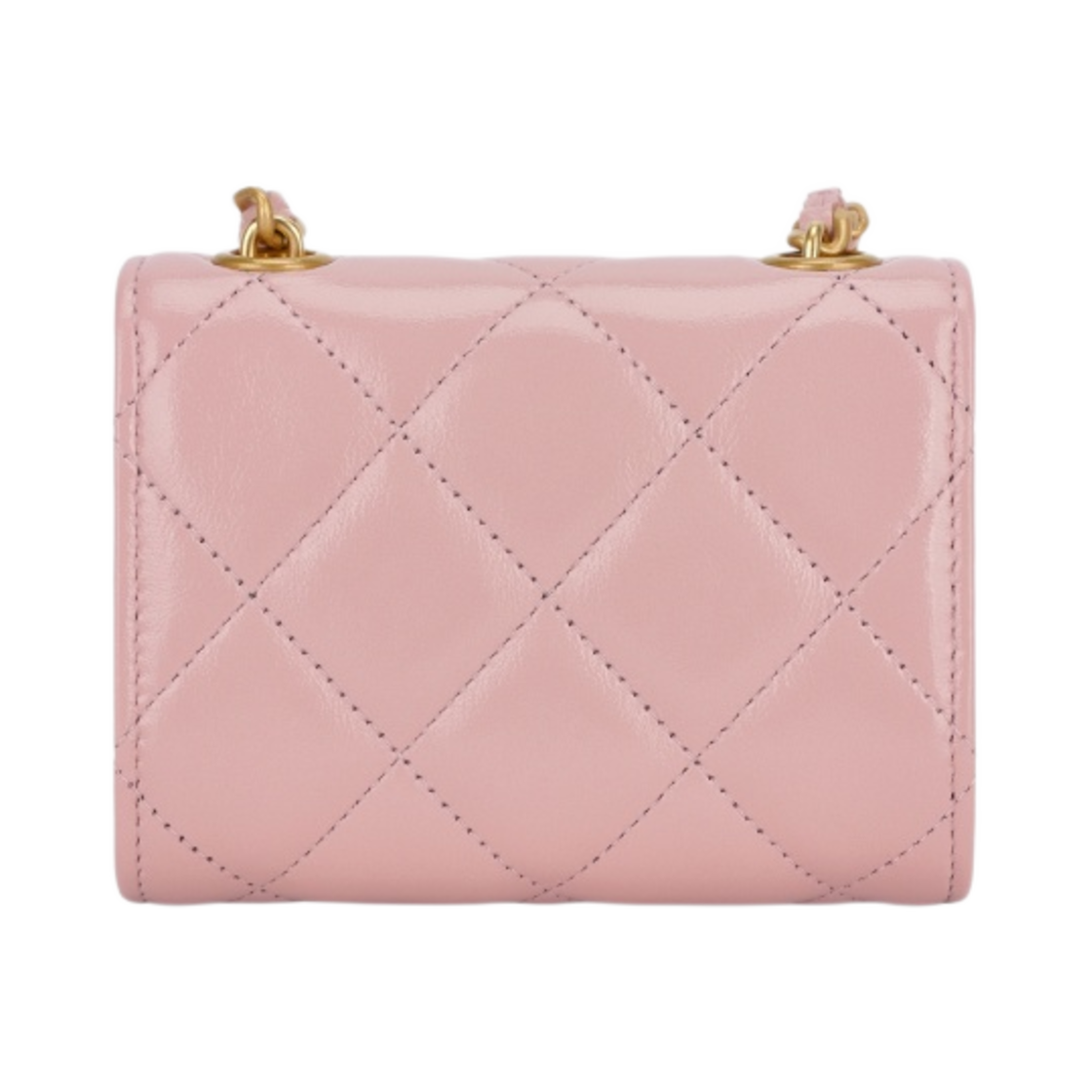 샤넬 체인 달린 미니백 샤이니 카프스킨 & 골드 메탈 라이트 핑크(Chanel Clutch with Chain Shiny Calfskin & Gold Light Pink) - 2