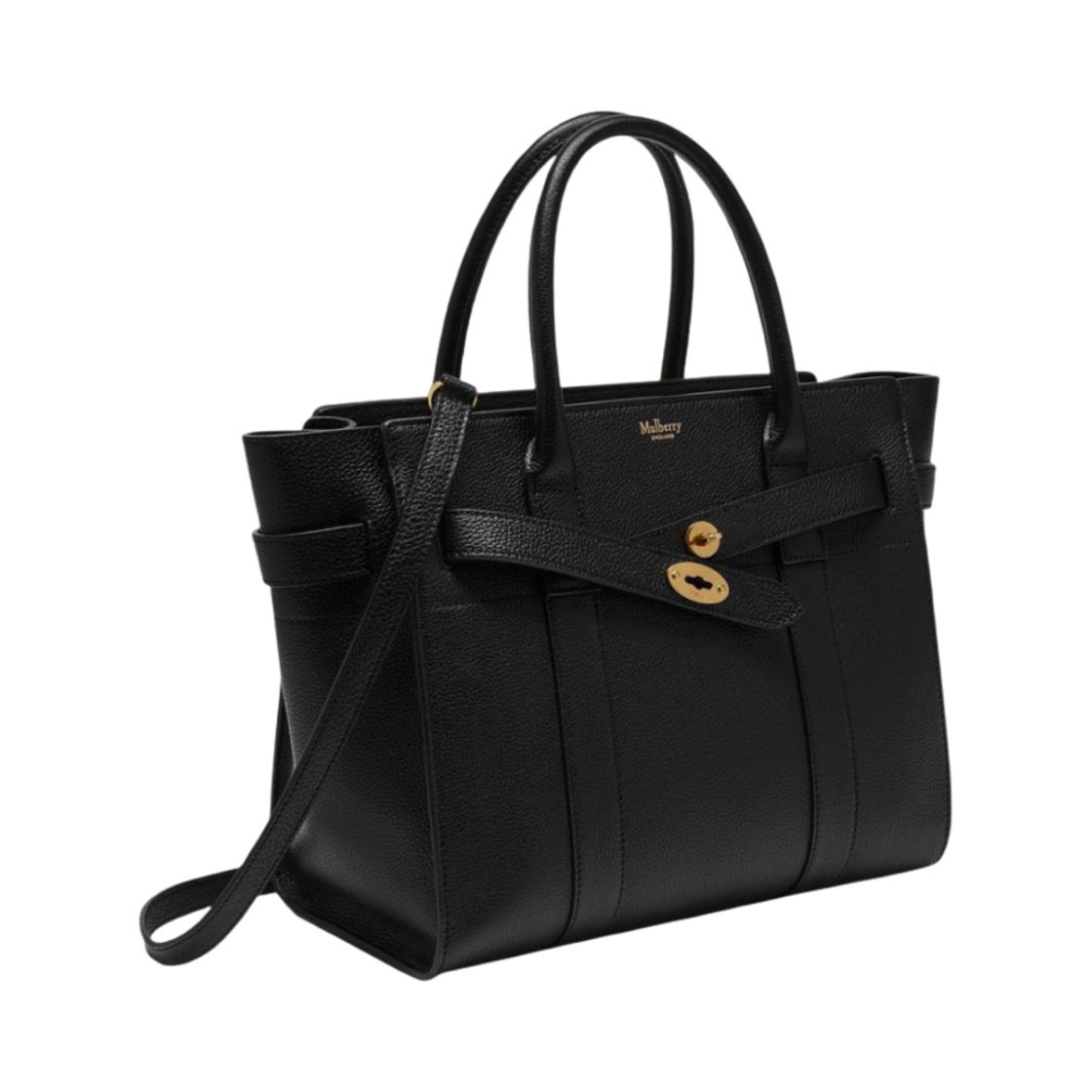 멀버리 스몰 클래식 그레인 스몰 지퍼 베이스워터 블랙(Mulberry Small Classic Grain Small Zipped Bayswater Black) - 2