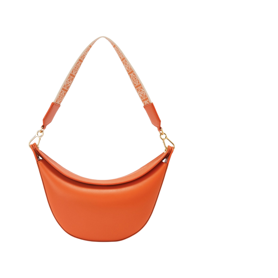 로에베 스몰 루나백 사틴 카프스킨 앤 자카드 오렌지(Loewe Small Luna Bag in Satin Calfskin and Jacquard Orange) - 1