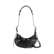 Balenciaga Le Cagole XS Shoulder Bag with Rhinestones Black