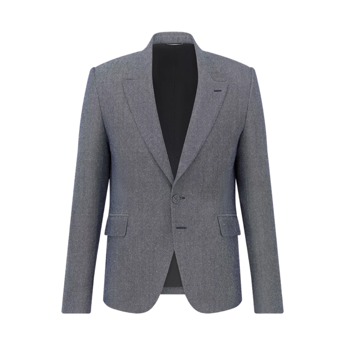 583C201A1000-C980 Dior Rounded Closure Jacket Anthracite Gray