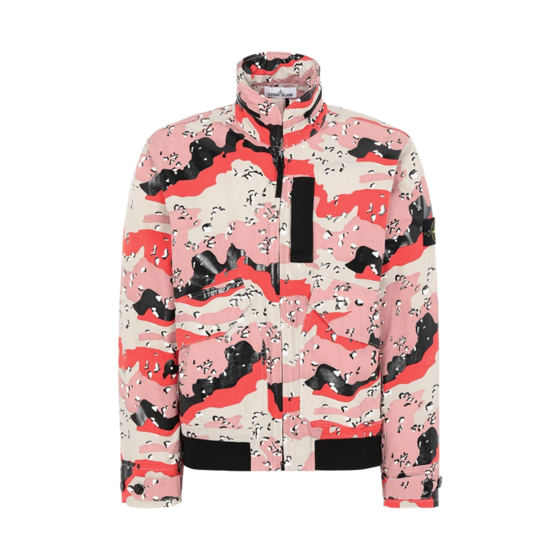 7215445E3-V0097 Stone Island 445E3 3C + PU Flight Jacket Desert Camo - 20SS