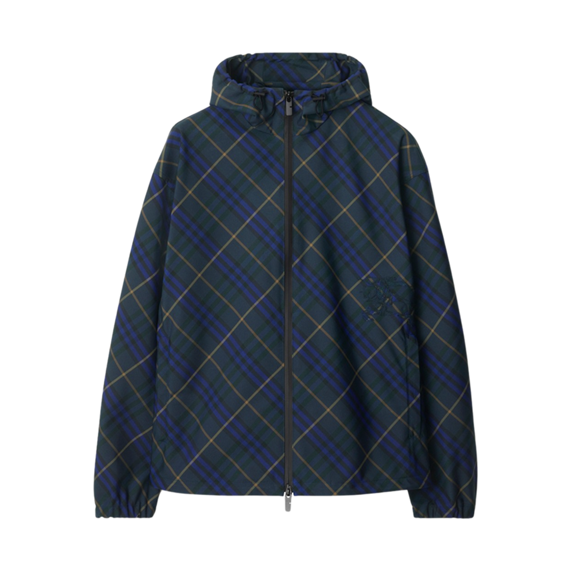 8100850 Burberry Check Twill Jacket Midnight