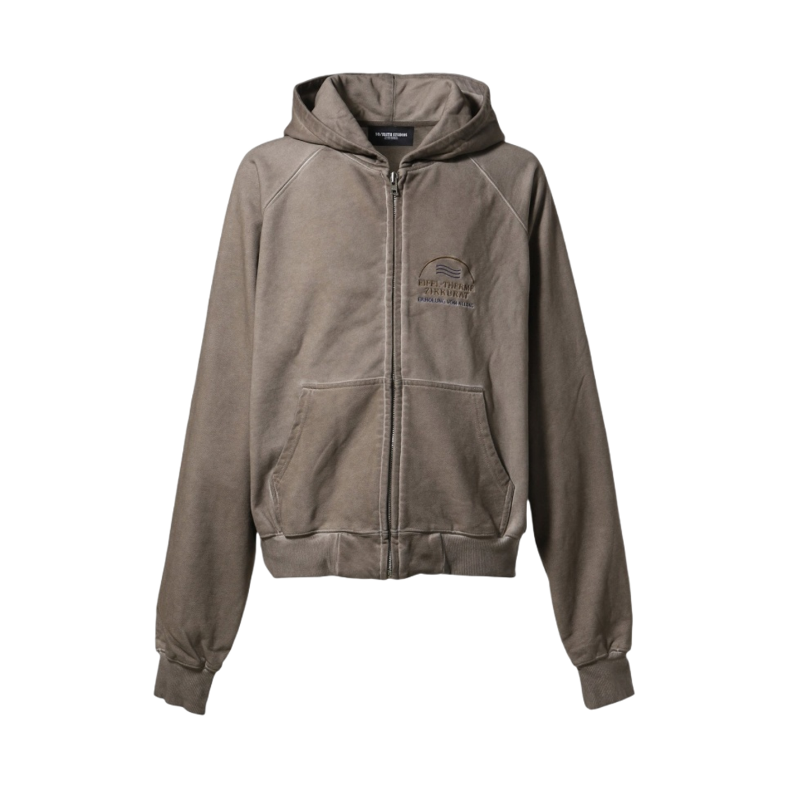 - No/Faith Studios Every Zip Jacket Gray Sun Faded - Nubian Exclusive