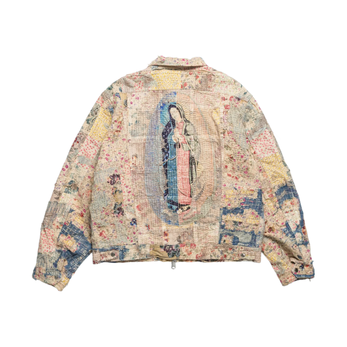 캐피탈 보로 집업 베이지(Kapital Boro Zip Up Beige)