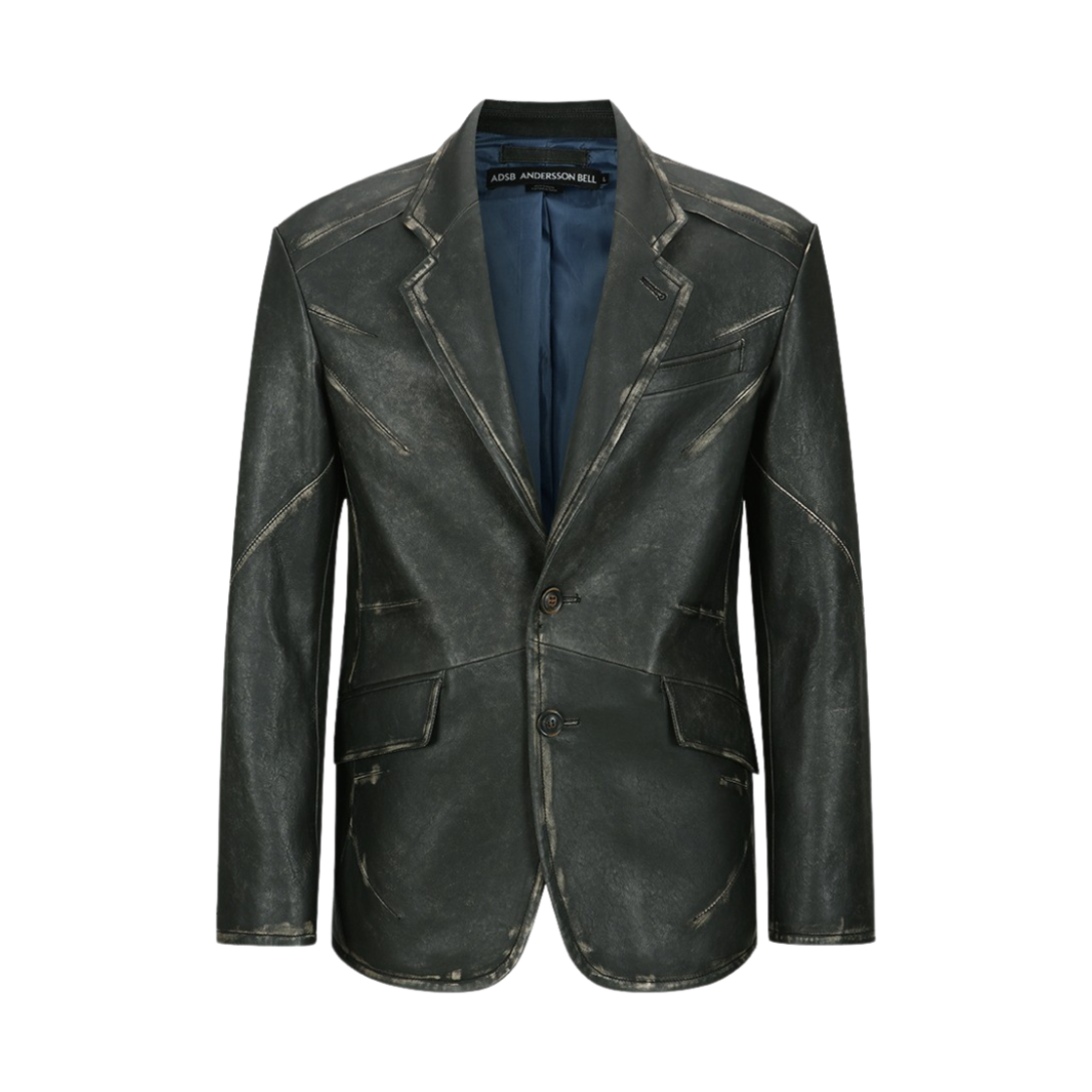 ADSB 앤더슨벨 하이드 레더 자켓 블랙