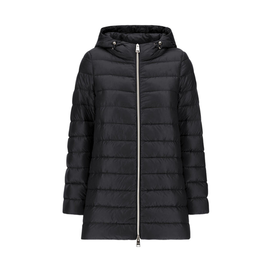 PI00133DR-12017Z-9300 (W) Herno Resort A-Shape Jacket In Nylon Ultralight Black