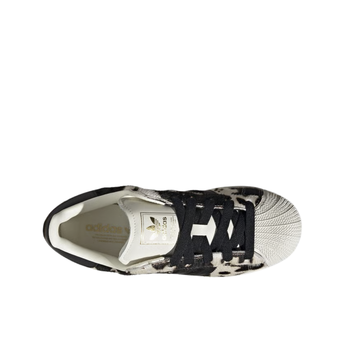 (W) 아디다스 슈퍼스타 2 카우 프린트 코어 블랙 오프 화이트((W) Adidas Superstar II Cow Print Core Black Off White) - 2