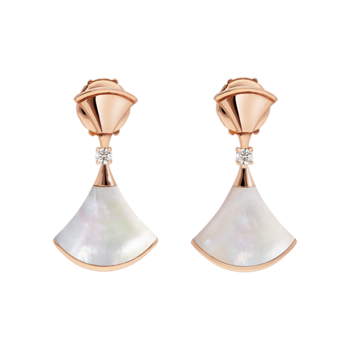 351054 Bulgari Divas Dream Earrings Rose Gold Diamonds