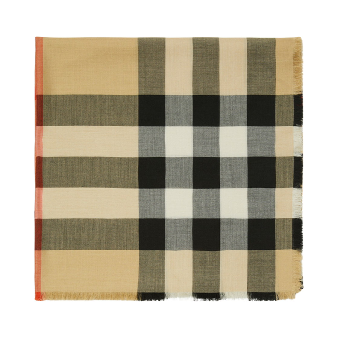 버버리 체크 캐시미어 실크 스카프 샌드(Burberry Check Cashmere Silk Scarf Sand)