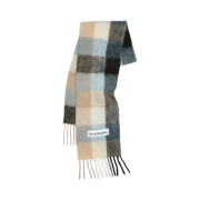 Acne Studios Mohair Check Muffler Blue Beige Black