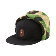 BAPE ABC Camo Puffy Flight Cap Black