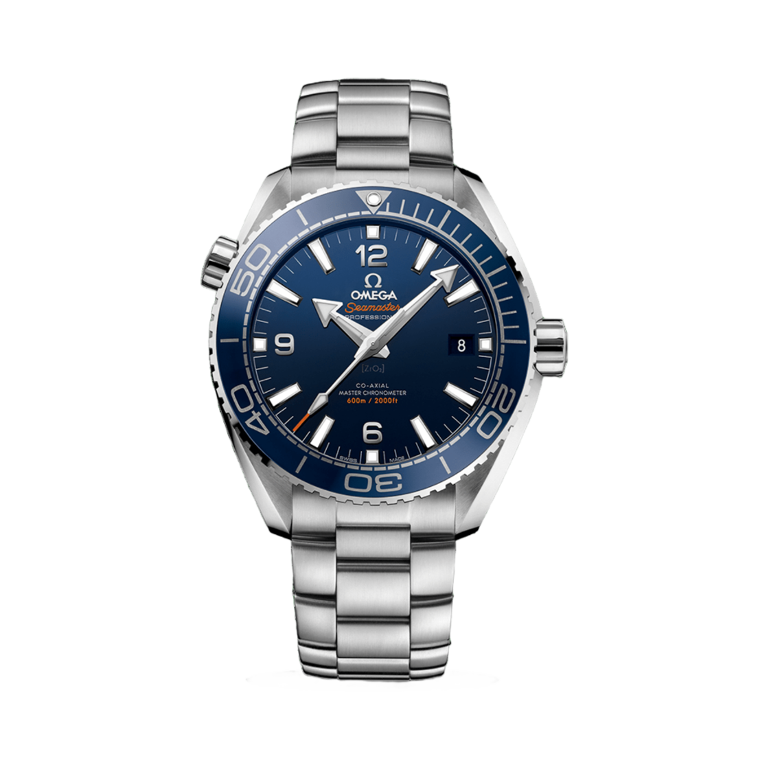 21530442103001 Omega Seamaster Planet Ocean 600M Co Axial Master Chronometer Steel Blue