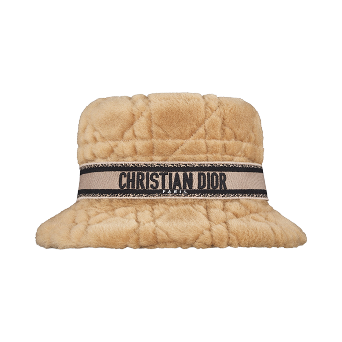 (W) 디올 D-바비 까나쥬 스몰 스몰 클로시 버킷햇 카멜((W) Dior D-Bobby Cannage Small Brim Bucket Hat Camel) - 1