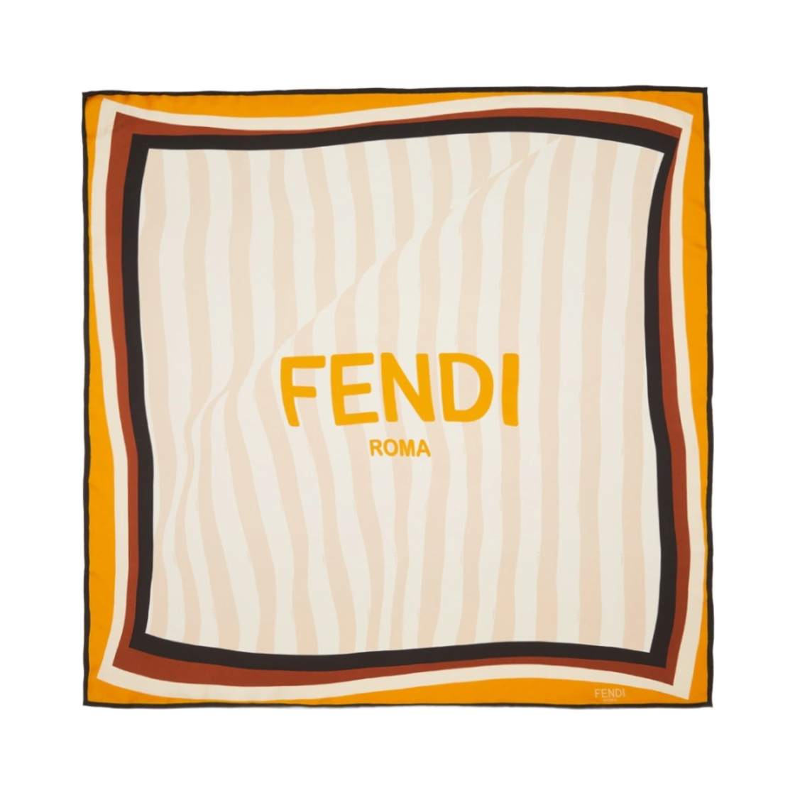 (W) 펜디 페퀸 실크 스카프 멀티컬러((W) Fendi Pequin Silk Scarf Multi-Color) - 1