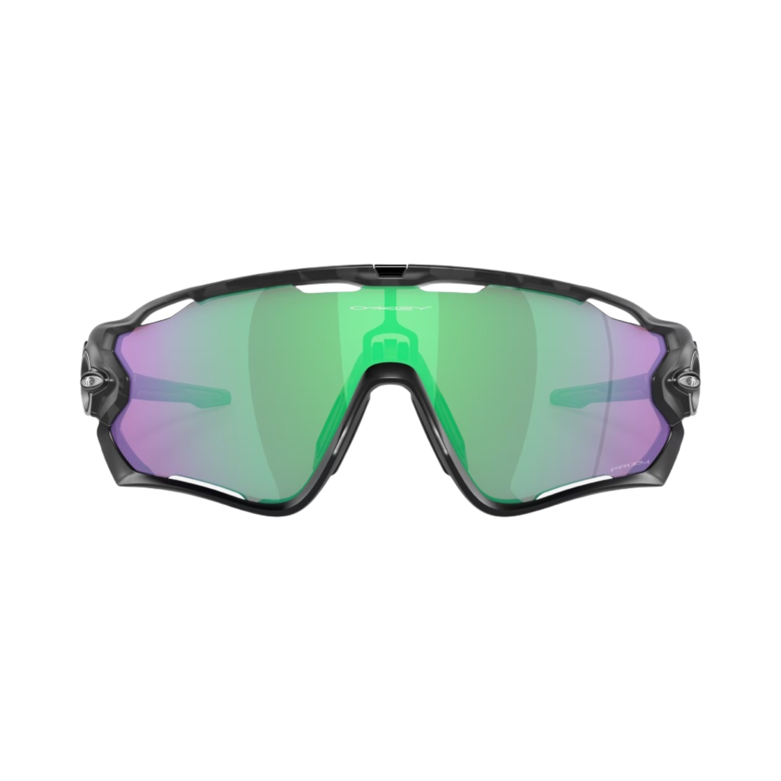 오클리 죠브레이커 매트 블랙 카모 프레임 프리즘 로드 제이드 렌즈 하이 브릿지 핏(Oakley Jawbreaker Matte Black Camo Frame Prizm Road Jade Lenses High Bridge Fit) - 2