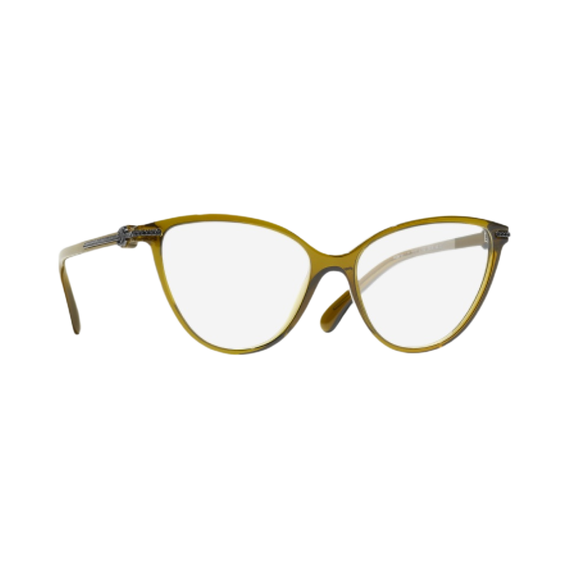 샤넬 캣아이 프레임 아세테이트 & 올리브(Chanel Cat Eye Eyeglasses Acetate & Olive) - 2
