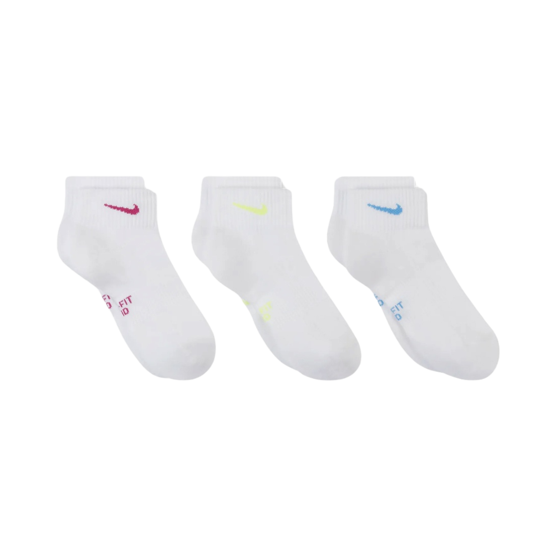 (W) 나이키 에브리데이 쿠션 트레이닝 앵클 삭스 멀티컬러 (3개입/국내 정식 발매 제품)