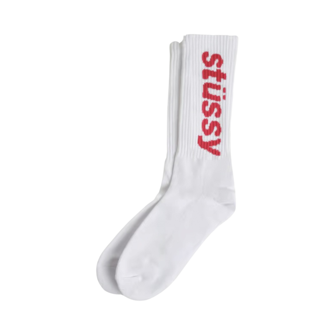 스투시 헬베티카 자카드 크루 삭스 핫핑크(Stussy Helvetica Jacquard Crew Socks Hot Pink) - 1
