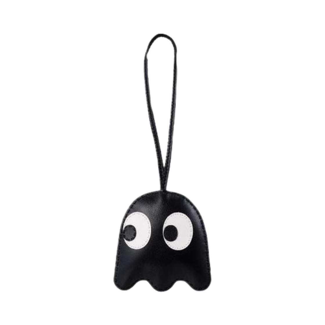 프라그먼트 x 팩맨 고스트 레더 백 참 블랙(Fragment x Pac-Man Ghost Leather Bag Charm Black)