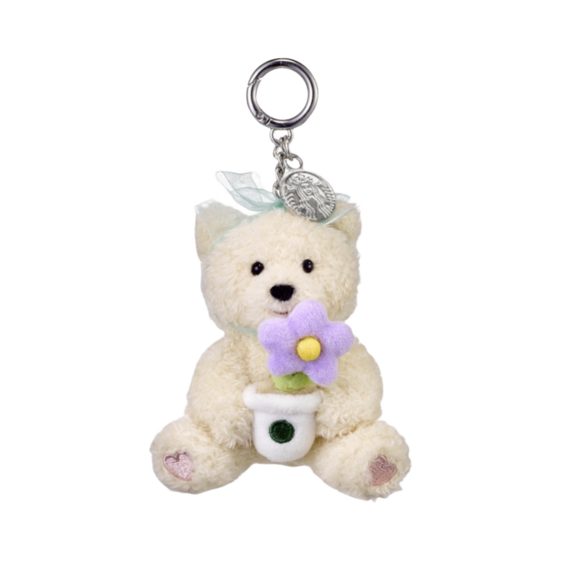 스타벅스 24 땡스 플라워 베어리스타 키체인(Starbucks 24 Thanks Flower Bearista Keychain)