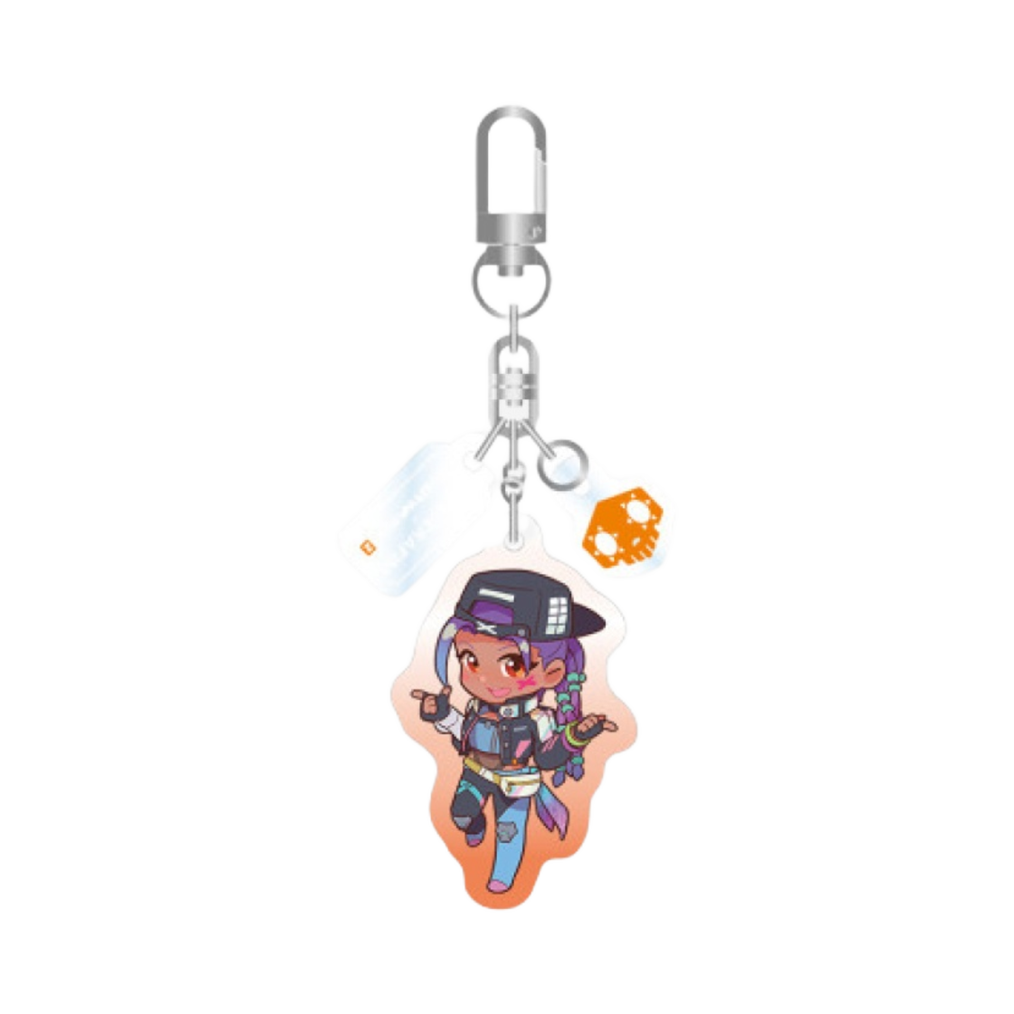 블리자드 x 르세라핌 오버워치 2 아크릴 키링 SD 버전 솜브라(Blizzard x LE SSERAFIM Overwatch 2 Acrylic Keyring SD Ver. Sombra)