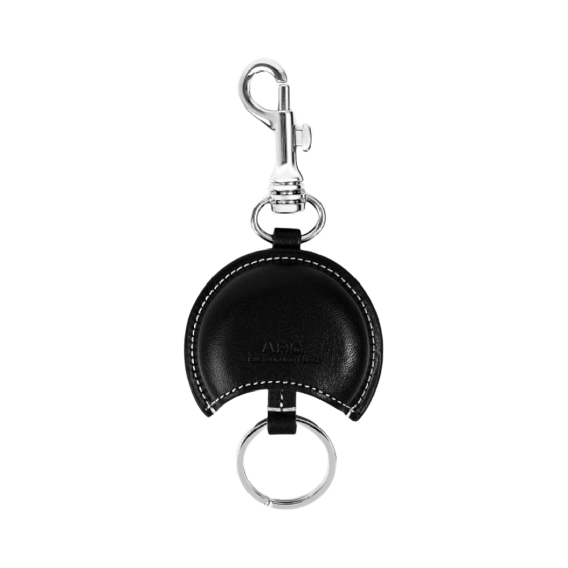 PXAWV-M63418-LZZ A.P.C. Ambre Leather Keyring Black