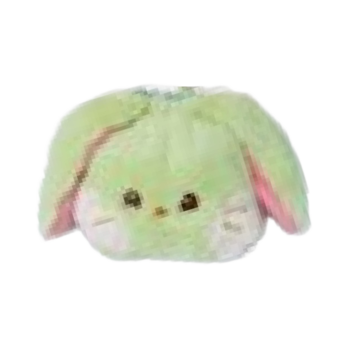 뉴진스 버니니 플러쉬 드로스트링 백 그린 - 일본 한정(NewJeans Bunini Plush Drawstring Bag Green - Japan Exclusive)