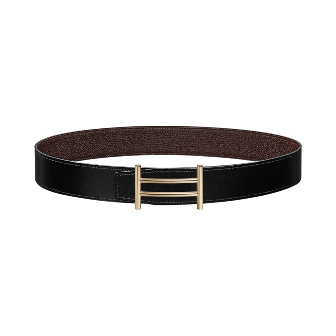 에르메스 라이더 벨트 버클 & 리버서블 가죽 스트랩 38mm & 페르마브라스 누아 쇼꼴라(Hermes Rider Belt Buckle & Reversible Leather Strap 38mm & Permabrass Noir Chocolat) - 1