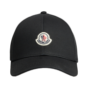 Moncler Gabardine Baseball Cap Black - 25SS