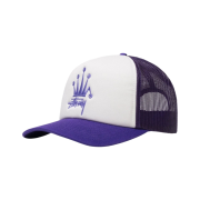 Stussy Crown Stock Trucker Cap Purple