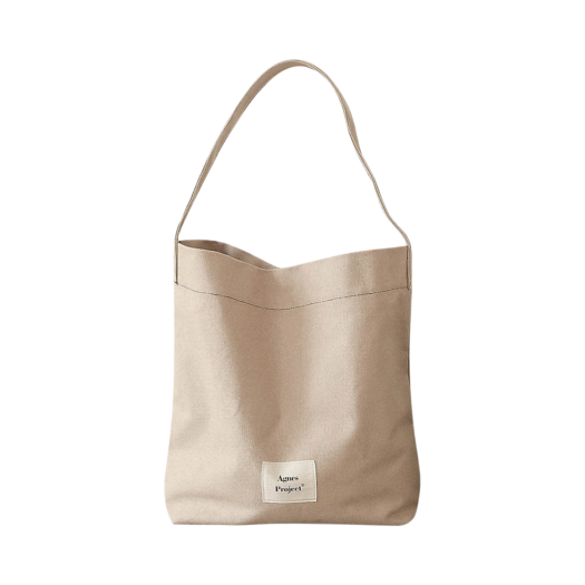 AP-P00000BE Agnes Project Peanut Shoulder Bag Beige