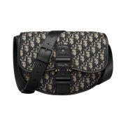 Dior Gallop Bag Strap Beige Black Dior Oblique Jacquard