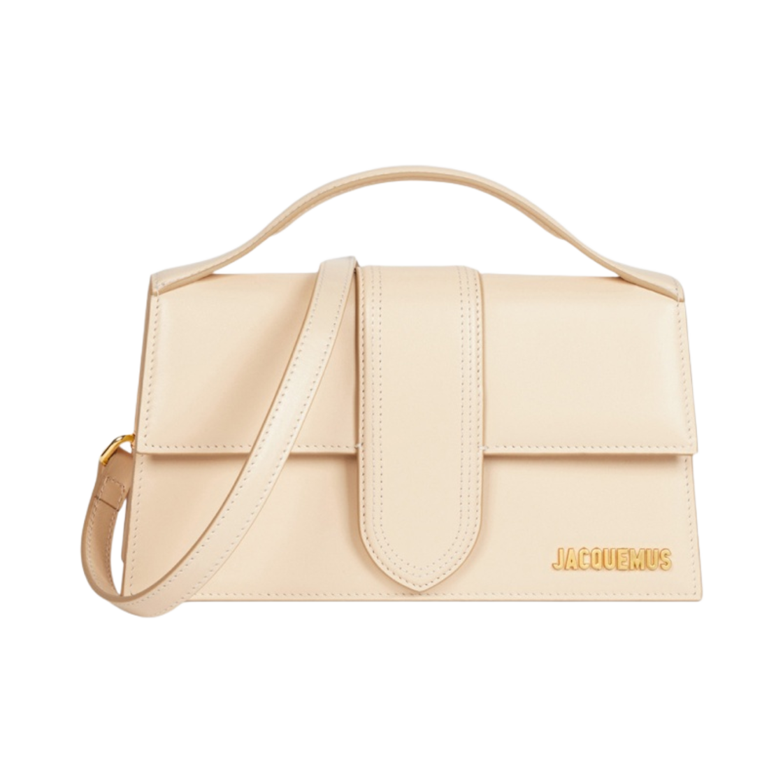 자크뮈스 르 그랜드 밤비노 크로스바디 플랩백 아이보리(Jacquemus Le Grand Bambino Crossbody Flap Bag Ivory) - 1