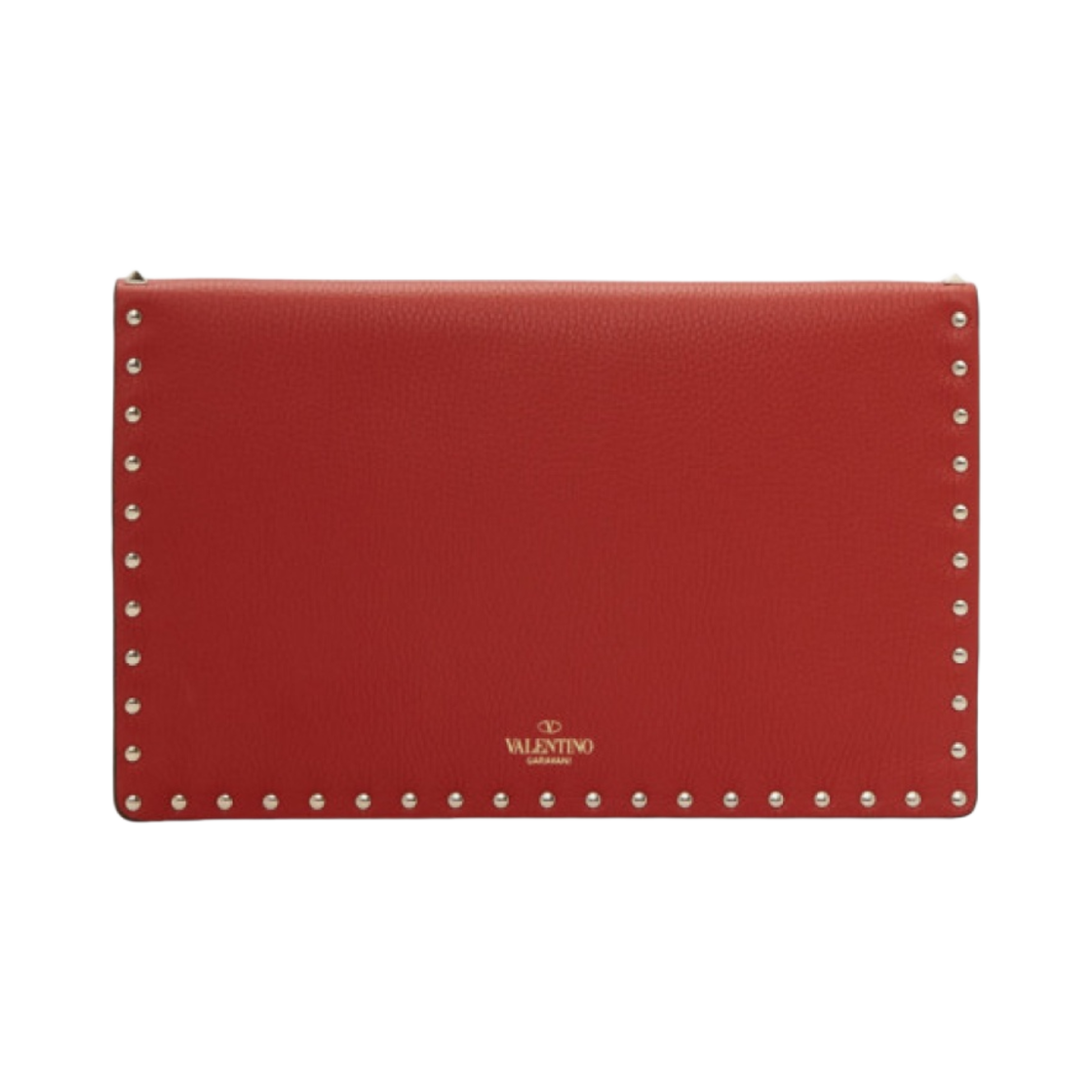 발렌티노 락스터드 그레이니 카프스킨 엔벨로프 파우치 로소 발렌티노(Valentino Rockstud Grainy Calfskin Envelope Pouch Rosso Valentino) - 2
