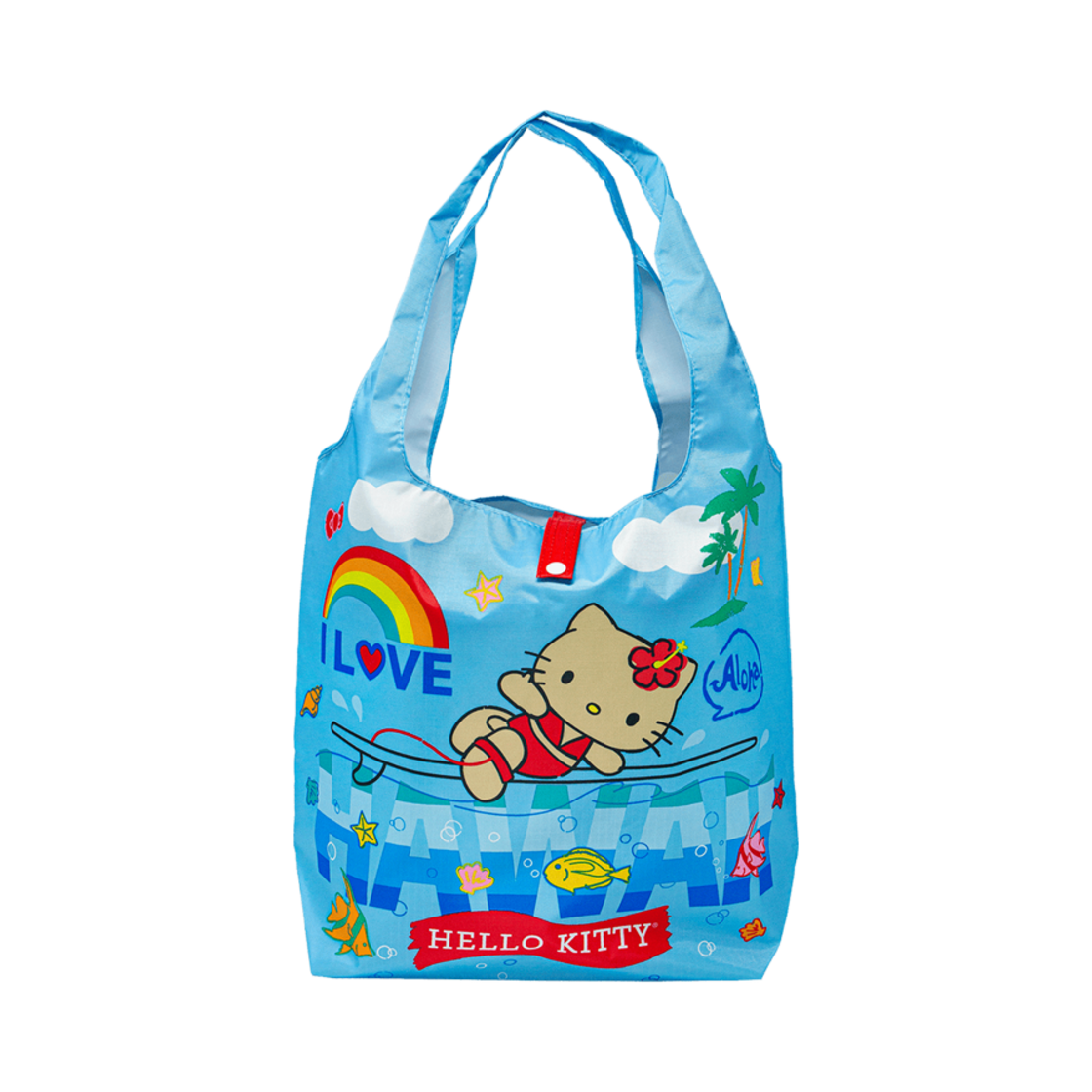91240 Sanrio Hello Kitty Foldable Tote Bag Ocean
