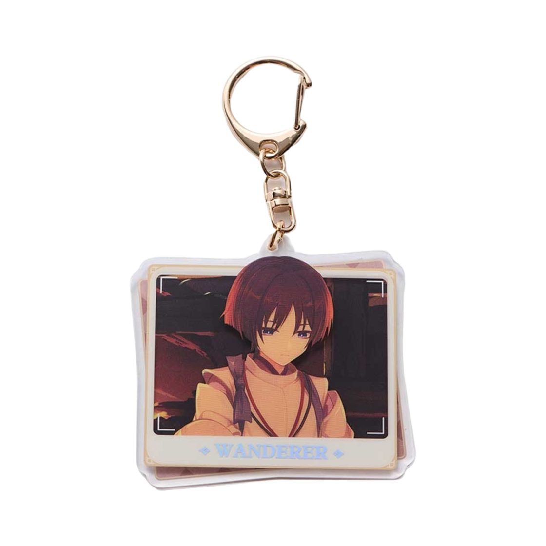 원신 아크릴 사각 키링 PV 시리즈 방랑자(Genshin Character PV Series Strap The Wanderer)