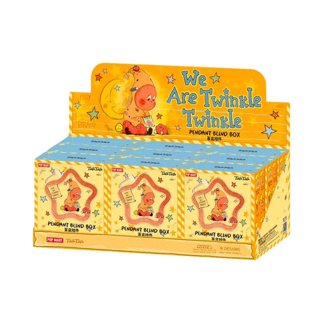 팝마트 우리는 반짝 반짝 작은별 시리즈 키링 미개봉 랜덤박스 (9개입)(Pop Mart We Are Twinkle Twinkle Little Stars Series Keyring Sealed Case (9 Blind Boxes)) - 1