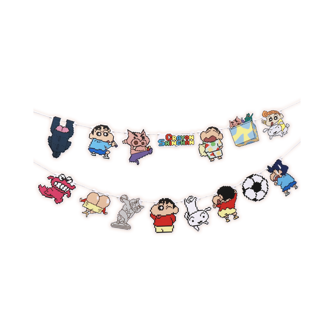 대원미디어 짱구는못말려 픽셀 짱구 파티 가랜드(Daewonmedia Crayon Shin Chan Pixel Shin-Chan Party Garland)